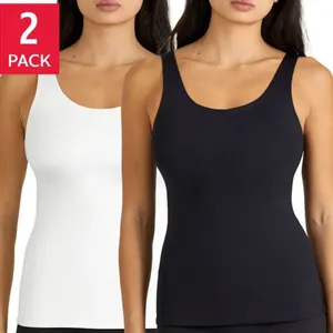 Frank and Oak Women's Contour Tank, 2-pack Size SM
