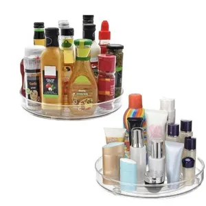 2 Pack Pesemi Lazy Susan Rotating Turntable Organizer, 10.6 Inches
