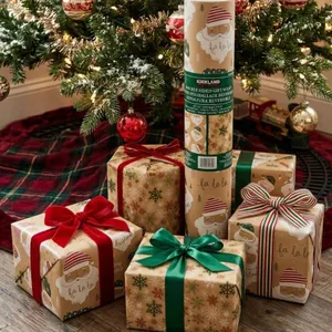 Kirkland Double-Sided Holiday Gift Wrap, 26.5 ft x 270 ft