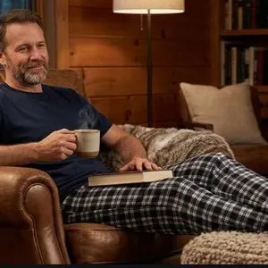Joe Boxer Men's Lounge Set, XL/TP, Two-Piece, Navy, Model M1761