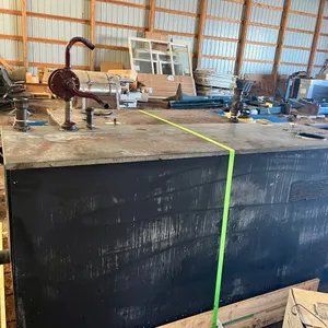 Used oil tank with hand pump