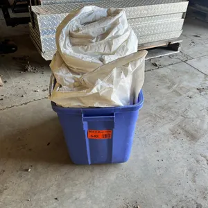 Tote of assorted tarps