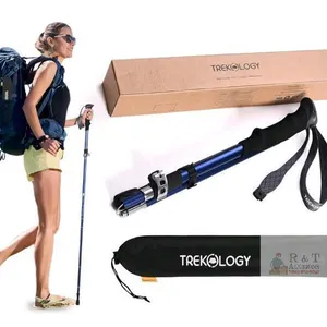 New TREKOLOGY Hiking Pole Walking Stick for Hiking Trekking Pole Hiking Stick Hiking Pole Collapsible Lightweight Walking Pole for Women Walking Stick