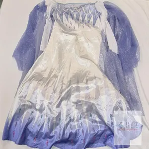 NEW Disney Frozen Elsa Costume Dress, Size M (7-8), Style 163039K, Disguise Inc., Glitter Cape