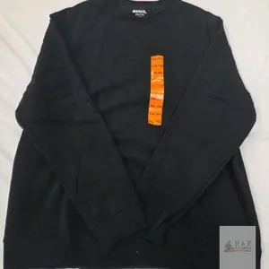 NEW Bench Men's XXL Black Crewneck Sweatshirt Pullover, Embroidered Logo, New Tag, Made in Cambodia