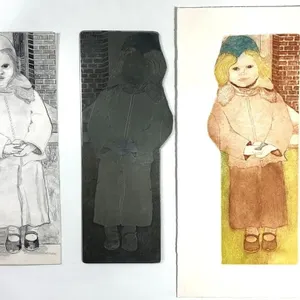 PAMELA CLAUGHTON PRINTMAKING PROCESS LOT