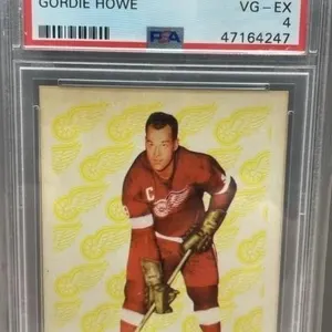1961 Graded 4 Gordie Howe Parkhurst Hockey Card.