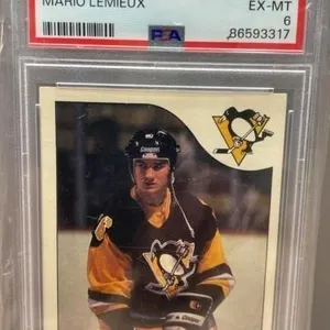 1985 Graded 6 Mario Lemieux O-Pee-Chee Hockey