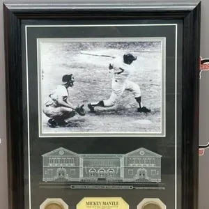 Framed Mickey Mantle Picture - National Baseball