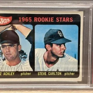 1965 Graded 4 Fritz Ackley & Steve Carlton TOPPS