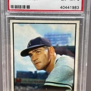 1953 Graded 6 Alex Keller Bowman Baseball Card.