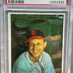 1953 Graded 4 Stan Musial Bowman Baseball Card.