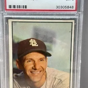 1953 Graded 5 Marty Marion Bowman Baseball Card.