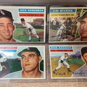 4 1950�s Chicago White Sox Baseball Cards. *DC