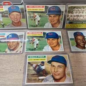 7 1950�s Cincinnati Redlegs Baseball Cards. *DC