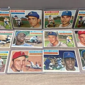 12 1950�s Kansas City Athletics Baseball Cards.
