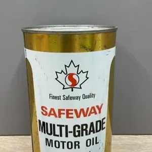 EMPTY 1 QT Safeway Oil Can.