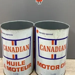 2 EMPTY 1 QT Canadian Oil Cans.