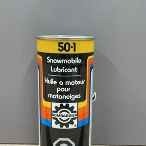 FULL 16oz Bombardier Snowmobile Lubricant Can.