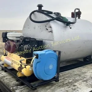 300 gallon diesel tank with pump ,