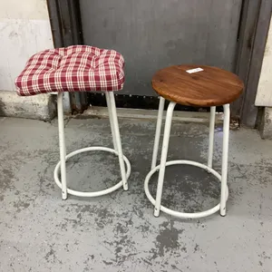 2 STOOLS - ONE HAS CUSHION