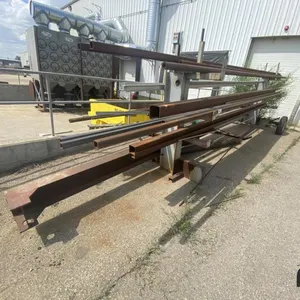 Wheeled Steel Rack w/ Assorted Steel
 UNRESERVED