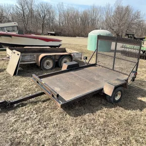 5’ x 8’ Single Axle Steel Utility Trailer w/ Fold Down Ramp  No Title/Perm Sticker