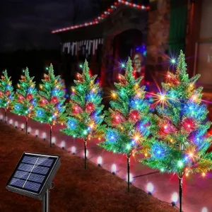 6-Pack 120 LED Solar Christmas Stake Lights