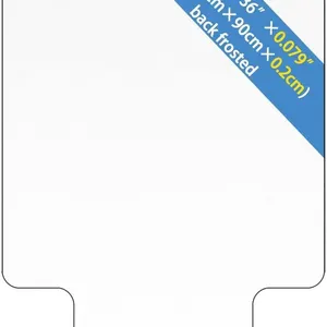 $39 USED Clear Chair mat for Hard Floors, 36" x 48