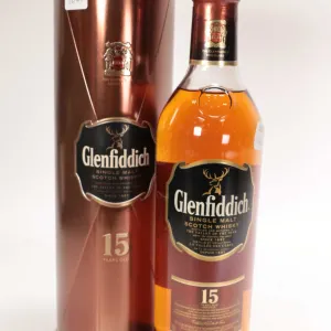 Glenfiddich/ 15 Year-Old/ Single Malt Scotch Whisky/ 750ml/ 40% ABV Note: Alcohol cannot be insured 