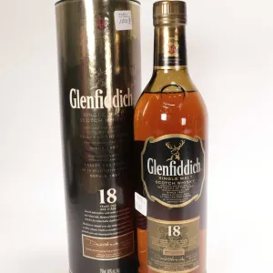 Glenfiddich/ 18 Year-Old/ Single Malt Scotch Whisky/ 750ml/ 40% ABV Note: Alcohol cannot be insured 