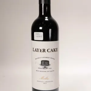 Layer Cake/ 2019/ Argentina/ Malbec 750ml/ 14.5% ABV Note: Alcohol cannot be insured by any courier 