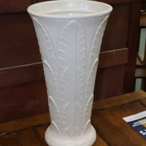 Vintage Roseville Ohio art pottery tall vase/ umbrella stand, 18 1/2" in height
