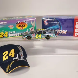 Jeff Gordon #24, 2001 Du Pont 400 Looney Tunes 1: 24 scale stock car, one of 75,000 plus a Du Pont M