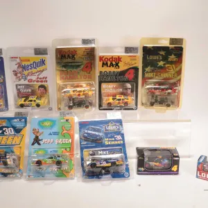 Ten assorted limited edition Action 1: 64 scale collectible cars including four Mike Skinner, three 