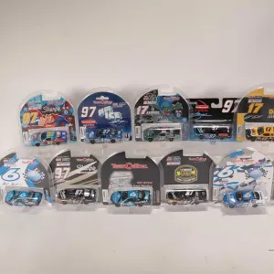 Twelve assorted limited edition Action 1: 64 scale collectible cars including five Kurt Busch, four 