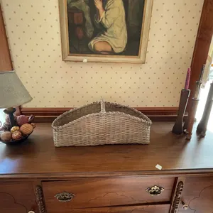 Wicker Basket, Candles, Lamp