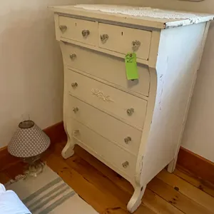 White Dresser w/ Mirror
