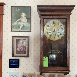 Wall Clock with 2 Prints