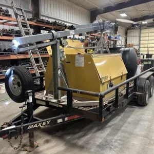 Light tower with tandem axle trailer 16'  x 6'