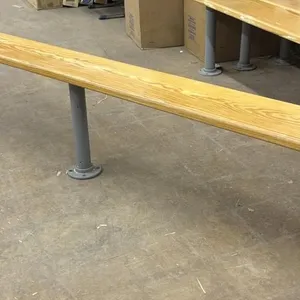 (1)Wood Bench with Metal Legs 96” x 9” x 19”