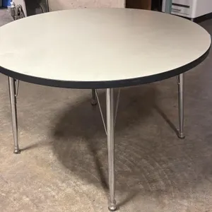 Shorter Adjustable Height Round Table 42” x 26”