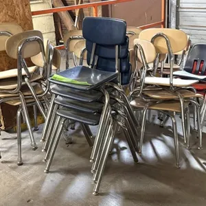 (24) School Desk Chairs , Small & Large