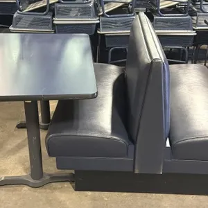 Table and Double-Sided Booth Seat