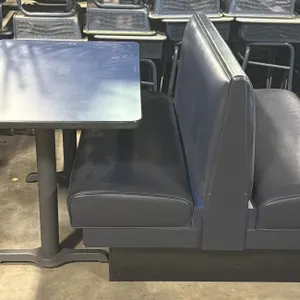 Table and Double-Sided Booth Seat