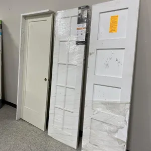 Masonite (30" x 80") Door (Missing 1/3 of Frame) & (2) (24" x 80") Glass Doors
 UNRESERVED