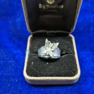 Butterfly Ring Marked Sterling