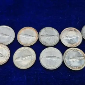 1967 Canadian Silver 10 Cents