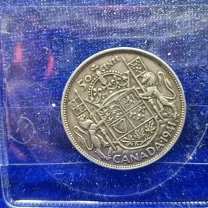 1941 Canadian Silver 50 Cent Piece