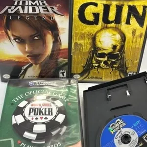 Nintendo GameCube Game Lot GUN Tomb Raider